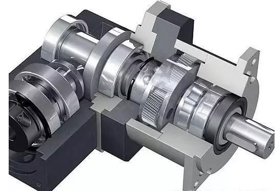 鵠興直角行星減速機內部結構